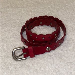 Fossil red belt